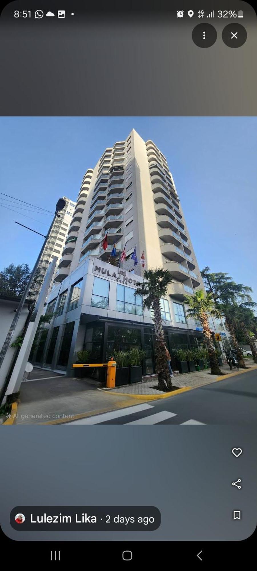 Mulaj Hotel Тирана Экстерьер фото